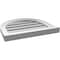 Ekena Millwork Round Top Surface Mount PVC Gable Vent: Functional, w/ 2"W x 2"P Brickmould Sill Frame, 20"W x 18"H GVPRT20X1803SF - alternate 4